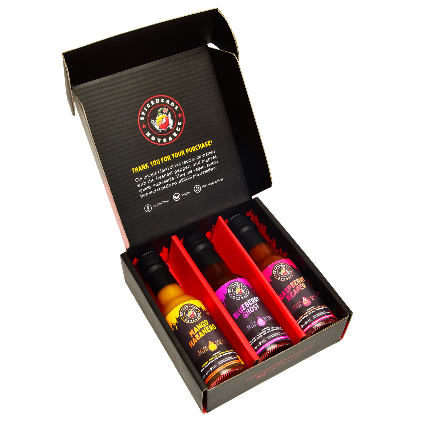 Spiceheads Hot Sauce Trio Set